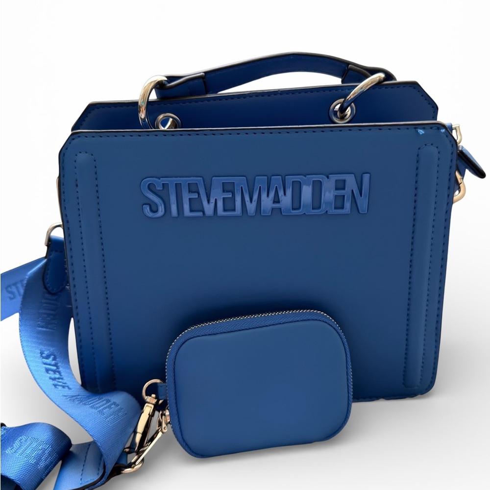 Steve Madden Blue Crossbody Bag with Pouch